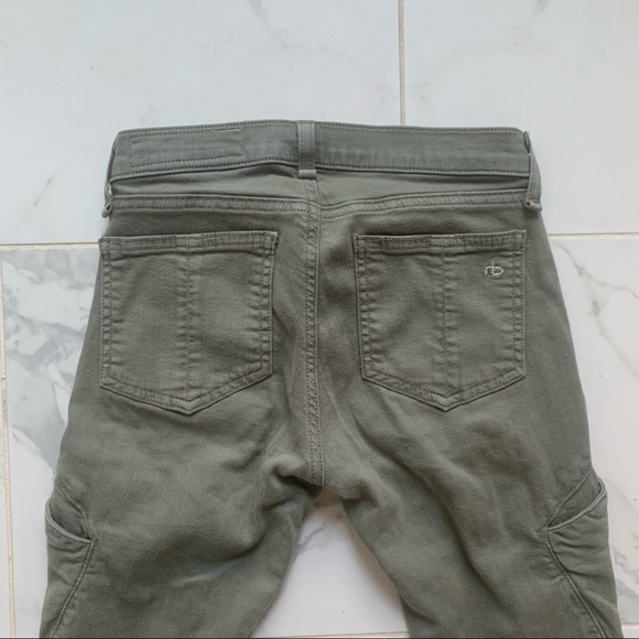 RAG & BONE Army Green Rally Cargo Skinny Jeans 24 - Picture 5 of 8